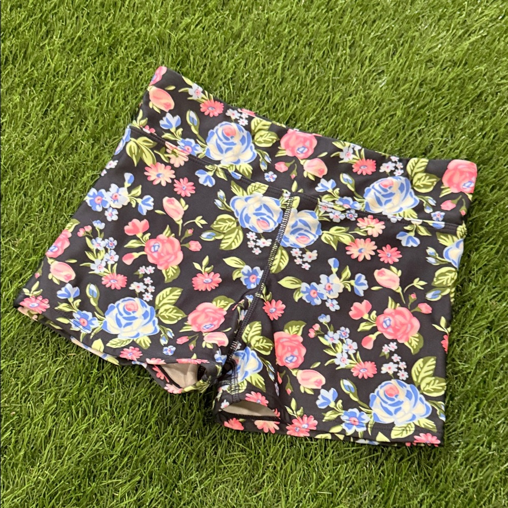Art Class Girls Floral Spandex Shorts